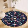 S Colorful Constellations Round Rug Nonslip Area Rug Office Chair Mat Carpet For Living Room Bedroom Home Decor