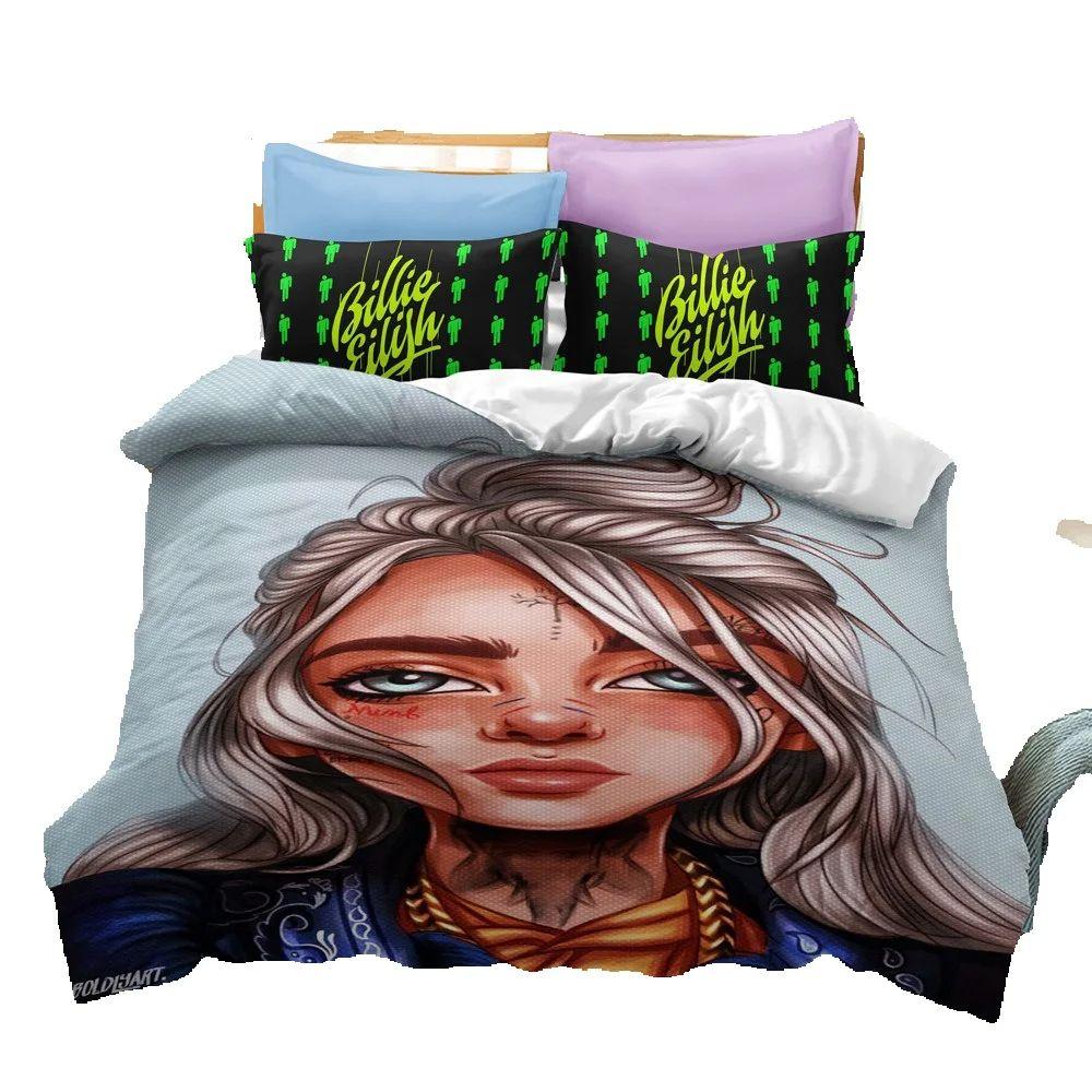 Teens Billie Duvet Cover Set Bedding Set Comforter Cover Machine Washable for Bedroom Decor Children Teens Birthday Gifts