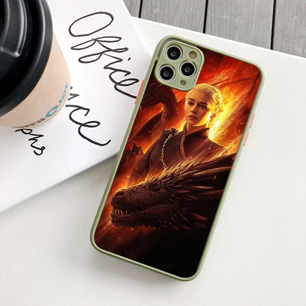 Dragon Mother Thrones Phone Case For IPhone 14 11 12 13 Mini Pro Max 8 7 Plus X XR XS MAX Translucent Matte Cover