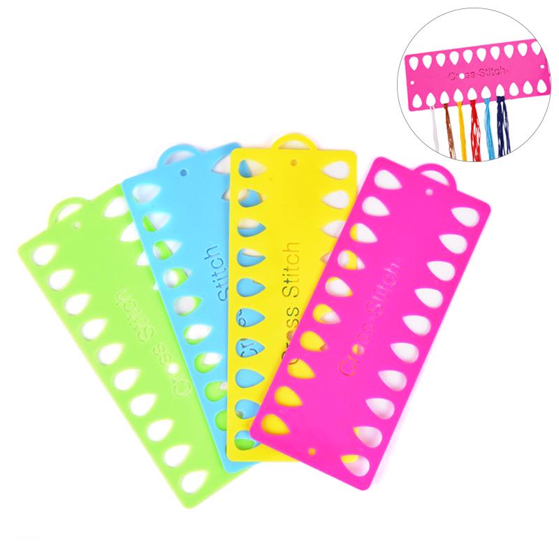 Plastová řádková deska pro křížkovou výšivku Organizér na vyšívací nitě a příze