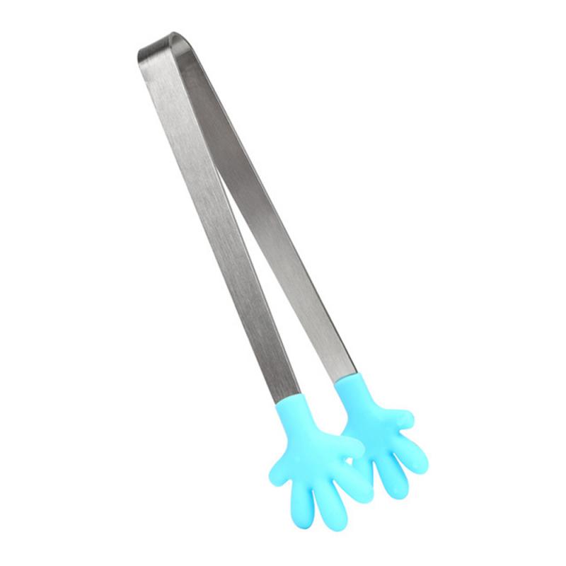 Silicone Grill Tongs Food Grade Non-Stick Heat Bread Clip Resistant BBQ Cooking Serving Clamp Gripper Long Handle Heat Food Clip