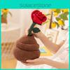 Peach Tulips Roses Blossoms Lotus Flowers Plush Potted Plant Toy For Gift Kids