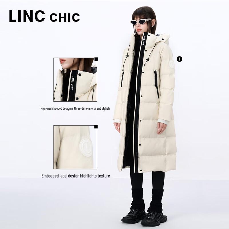 Jinyujie Women's Hooded Long Duck Down Puffer Jacket