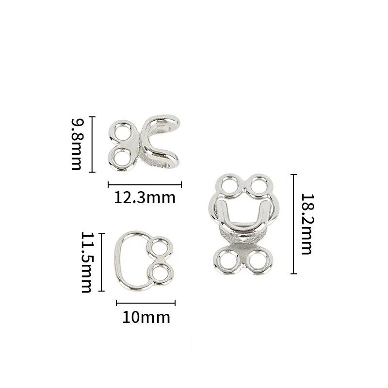 10 Pairs Metal Invisible Garment Hook Jeans Pants Skirts Adjust Clasp Decoration Buttons Diy Sewing Crafts Accessories