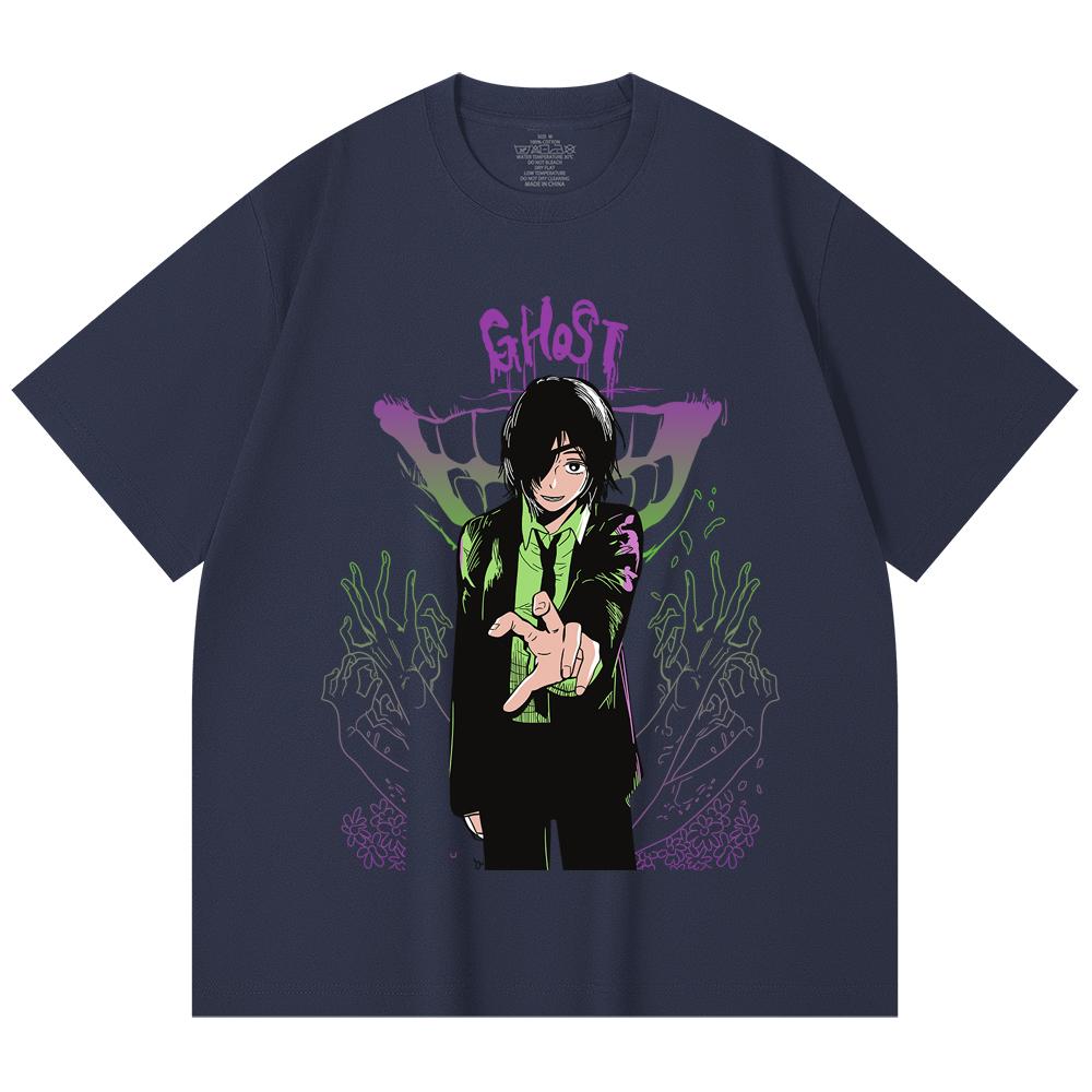 100% Cotton Chainsaw Man V7 Himeno Print Unisex Heavy Cotton T Shirt