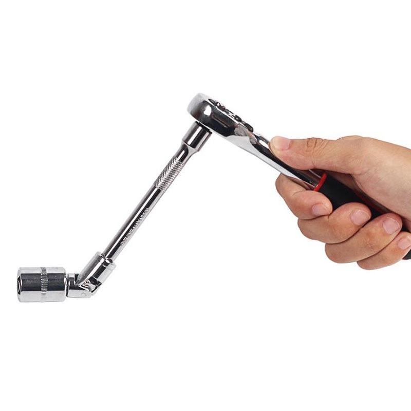 46pcs Full Chrome Plating Manual Machine Auto Repair Combination Tool Sets Hand Impact Spanner 1/4" Small Socket Wrench Set
