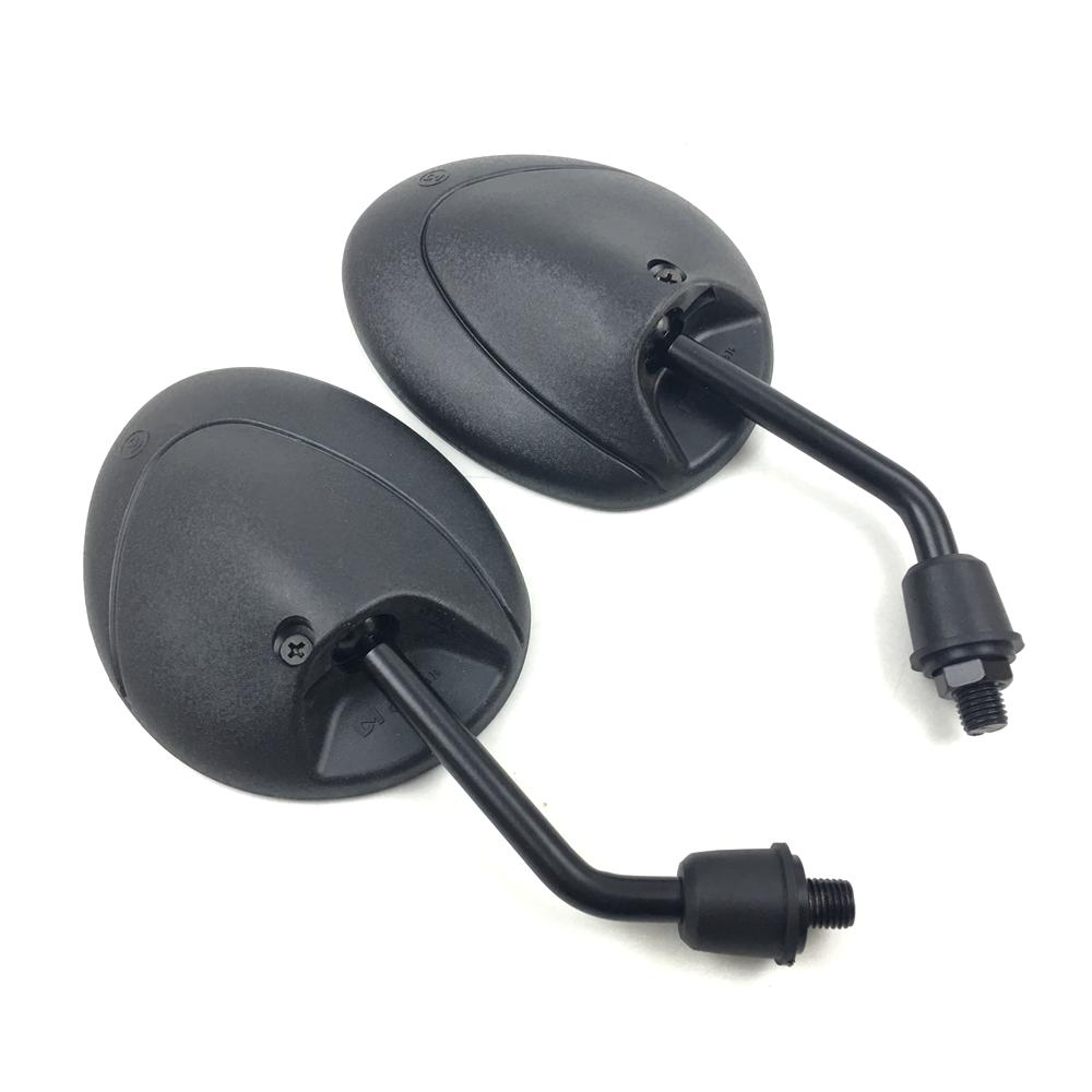 Universal Motorcycle Mirror Scooter E-Bike Rearview Mirrors Back Side Convex Mirror 10mm Carbon