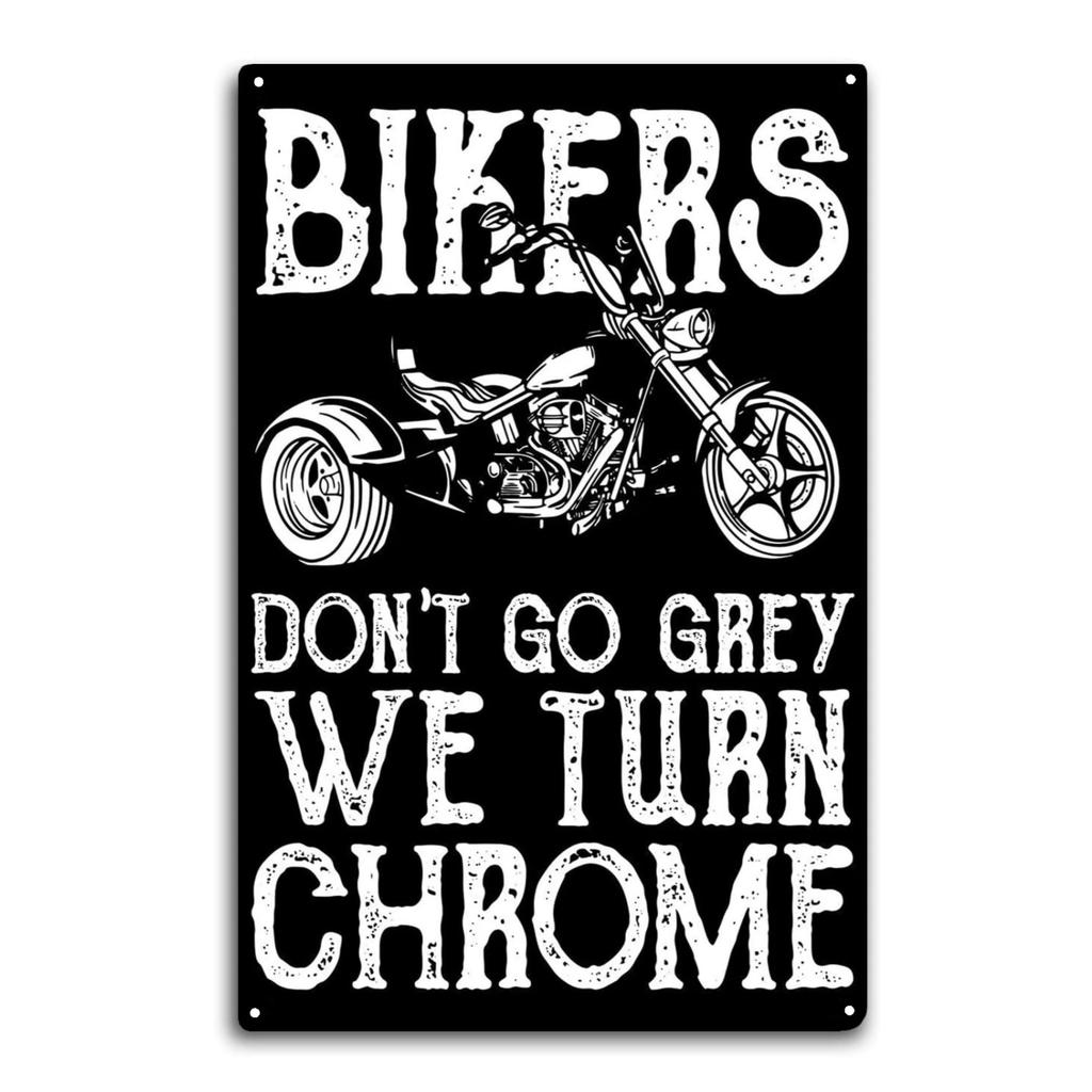 Vintage Motorsykkelentusiaster Metallkunst Nostalgisk Garasjedekor Metallblikkskilt Plakater Skilt for Bar Garasje Klubb Vintage Elskere