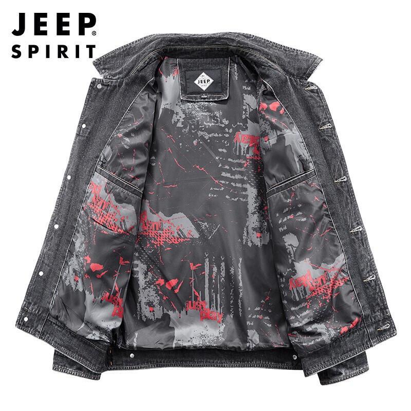 JEEP SPIRIT Men's Casual Denim Workwear Jacket