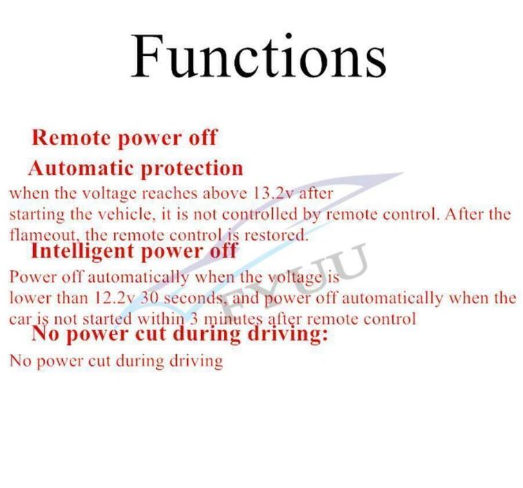 Wireless Remote 12V Automatic Car Battery Disconnect Isolator Switch