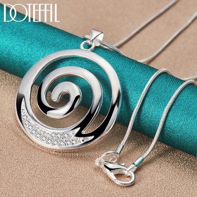 925 sterling zilveren fijne ketting slangenketting 16-30 inch ketting mode bruiloft sieraden