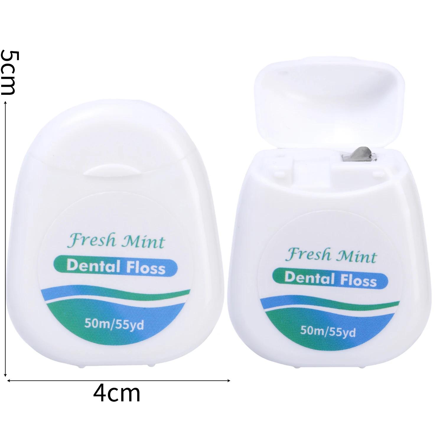 

50 м Мятная Портативная Выдвижная Зубная Нить Свежие Зубы Ультратонкая Высокое Натяжение Эффективная Чистка Зубов Зубная Нить Удобный Выдвижной Дизайн