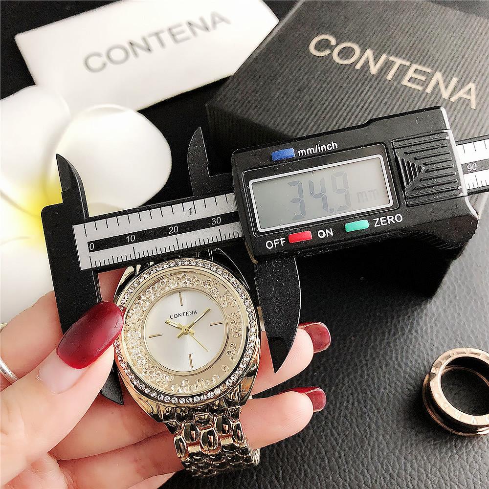 New Women's Wrist Watch Luxury Brand Golden Ladies Quartz Watch Alloy Stainless Steel Female Clock Wristwatches Reloj Mujer
