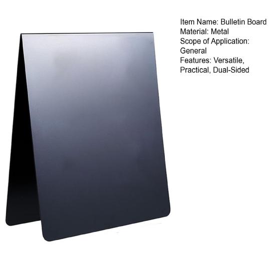 Magnetic Bulletin Board 12 X 10 Inch Metal Display Board Double-Sided Dry