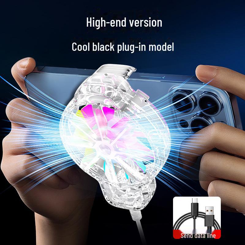 Transparent Mobile Phone Radiator DY68: Silent, Universal, Portable Wind Cooler for Fast Heat Dissipation
