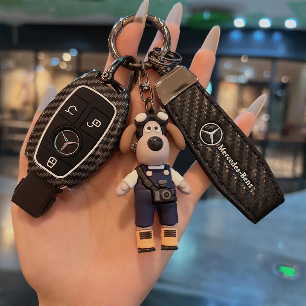 Key Fob Cover For Mercedes Benz A B C E S Class W204 W205 W212 W213 W176 GLC MAYBACH Keyless Soft Case ll1