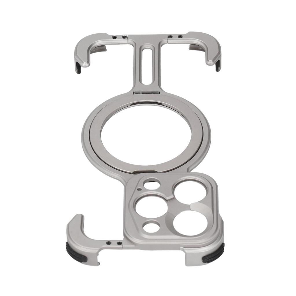 Phone Frameless Case with Stand Shockproof Magnetic Ultra Thin 17mm Thread Protective Case for IOS 15 Pro