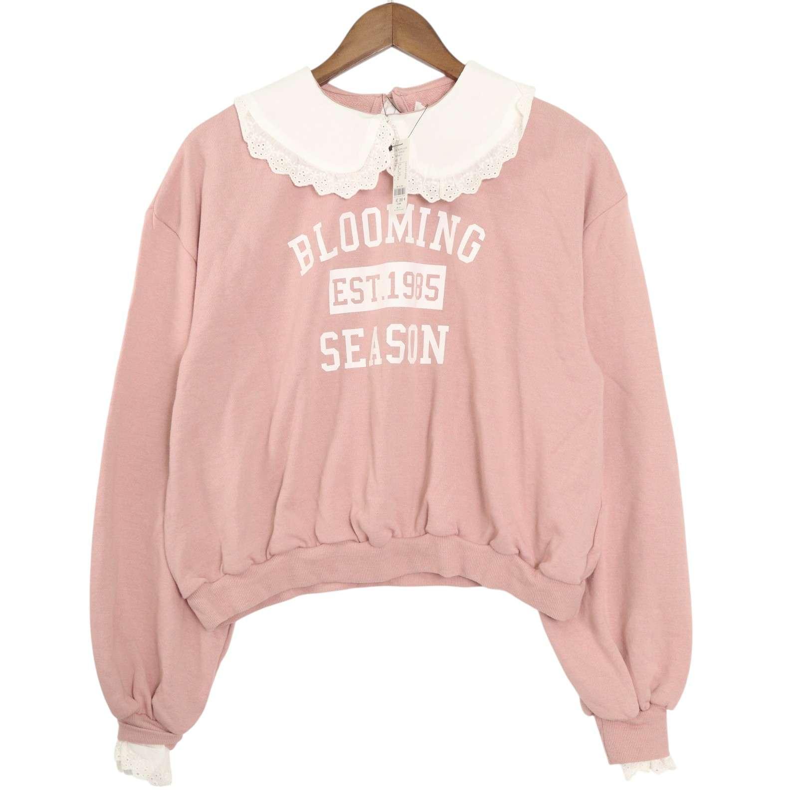 [New, unused] WEGO Spring/Summer Lace Color Logo Sweatshirt Sweatshirt Sz.F Women s