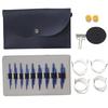 9Pairs Interchangeable Knitting Needle Set 3.0mm-6.0mm Aluminum Circular Knitting Needle with Leather Case