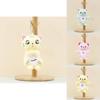 Adorable Plush Cat Keychain Soft Flower And Fishbone Design 12cm Stuffed Toy