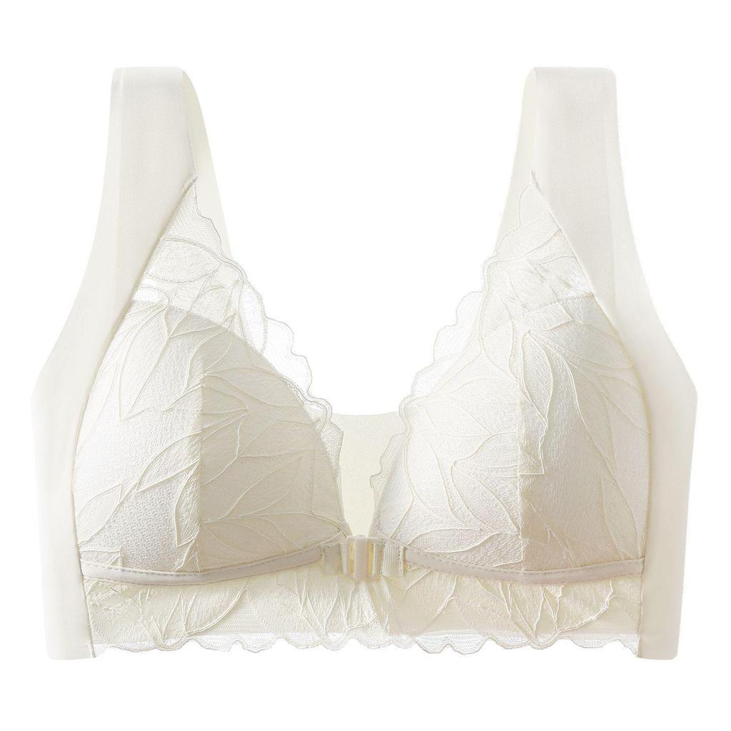 Sexy Lace Front Closure Push-up Triangle Bra