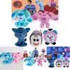 Adorable Blue Spotted Dog Plush Toy Ultra Soft Short Plush 20cm Kids Gift
