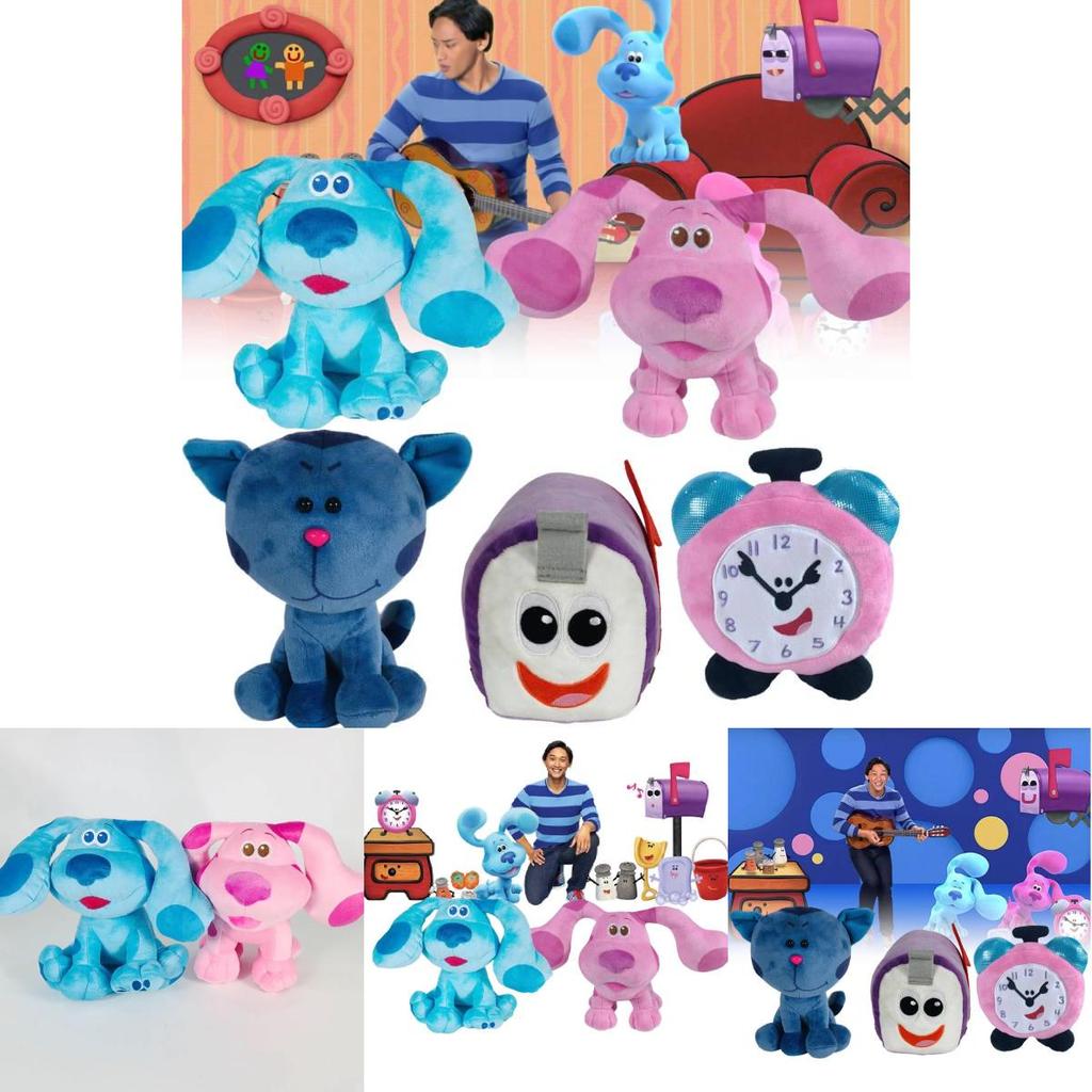 Adorable Blue Spotted Dog Plush Toy Ultra Soft Short Plush 20cm Kids Gift