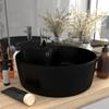 Day and Night - Day and Night Luxurious Washbasin with Matte Black Ceramic Overflow 36x13 Cm