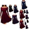Elegant Women's Vintage Lace Boat Neck Formal Wedding Cocktail Evening Party Swing Dress