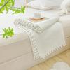 INS Style White Ball Edge Quilted Quilt Blanket Bedspread Washed Solid Color Korean Princess Style Summer Thin Quilt