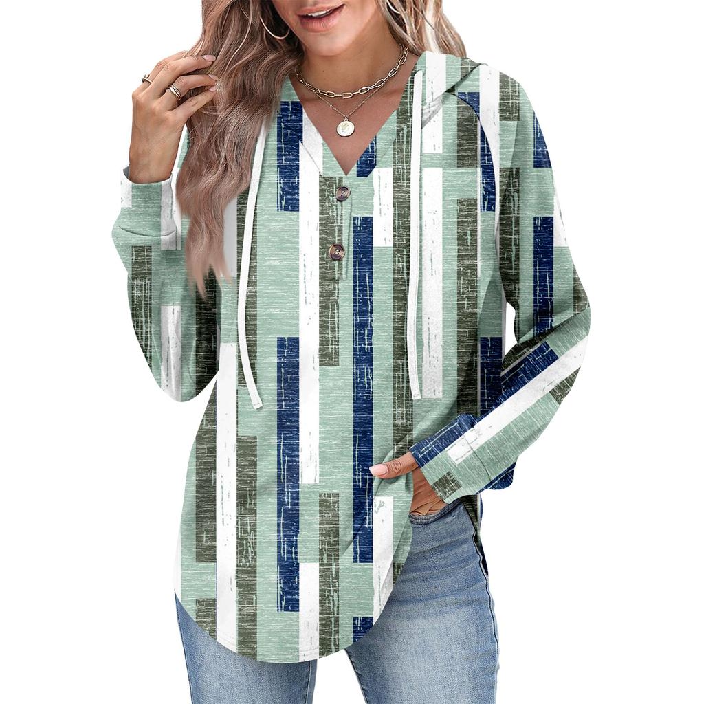 Women's Fashion Women's Lightweight Long Sleeve Pullover With Pockets Preppy Graphic Hoodie