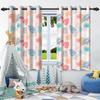2pcs Fresh Flowers Plants Blackout Curtain Bedroom Privacy Partition Living Room Darkening Heat insulation Window Curtains
