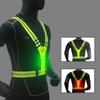 LED Reflective Running Vest, Adjustable Elastic Men/Women Vest, High Visibility