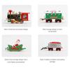 Electric Christmas Train Toys Railway Cars Racing Tracks With Music Santa Claus Christmas Tree Decoration Train Model Toys Gifts