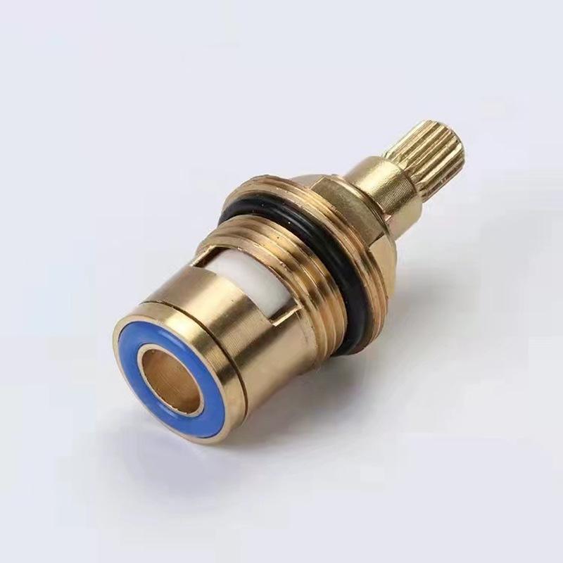 

Red and Blue Copper Angle Valve Faucet with Quick-Open Ceramic Cartridge for Washing Machines