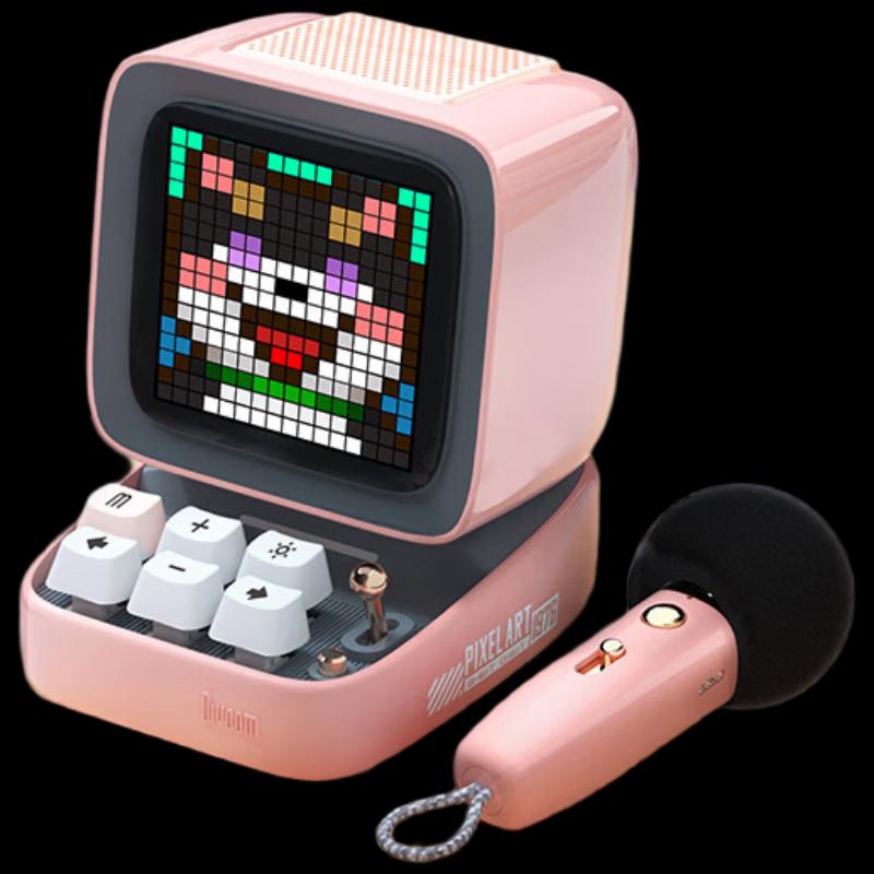 Divoom Ditoo-Mic Pixel Bluetooth Speaker with Karaoke Microphone