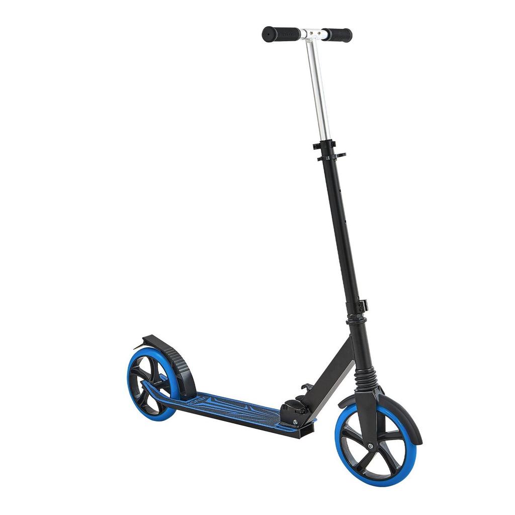 Kick Scooter for Kids Ages 8+, Teens & Adults, 2-Wheel Toddler Scooter with Adjustable Height Handlebar, Wide Anti-Slip Deck, Foldable Lightweight