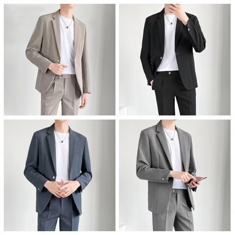 Men's Korean Style Business Casual and Groomsmen Suits for Spring/Autumn