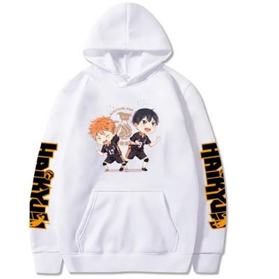 Japan Anime Haikyuu Shoyo Hinata And Tobio Kageyama Graphic Printed Hooded Men Women Manga Hoodies Casual Pullover Sweatshirt