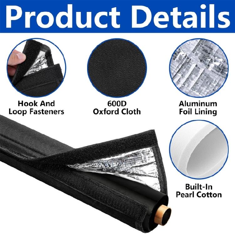 Air Conditioning Pipe Protector Thermal Reflective Aluminum Layer and Tear Resistant Universal Fit for Various Systems