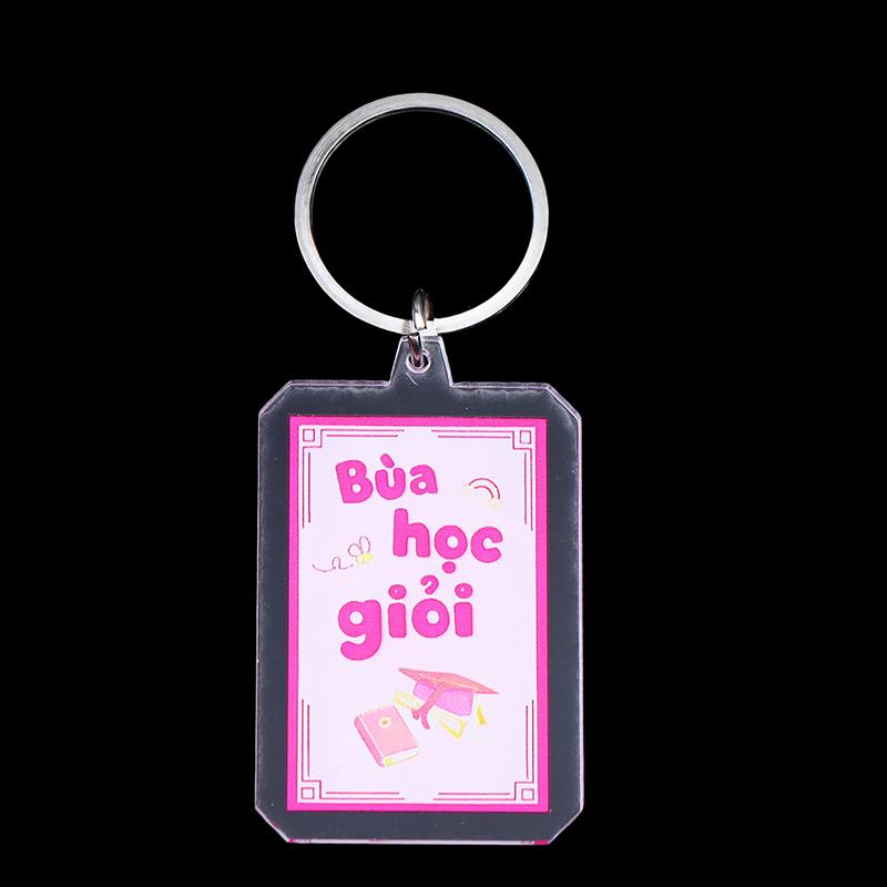 Kreativer Text Acryl Schlüsselanhänger Klar Flacher Schlüsselring Anhänger Für Tasche Rucksack Hängende Dekoration Autoschlüsselhalter Beste Freundin Geschenke