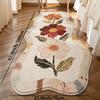 Vintage Flower Carpet Doormat Bedside Blanket Soft Rug For Bedroom Carpet For Living Room Floor Mat Home Dec