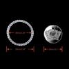 Car One Click Start Button Decoration Ring Diamond Crystal Ignition Ring Sticker