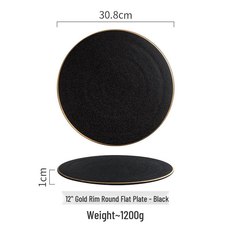 Wuhe Light Luxury Round Dinner Plate