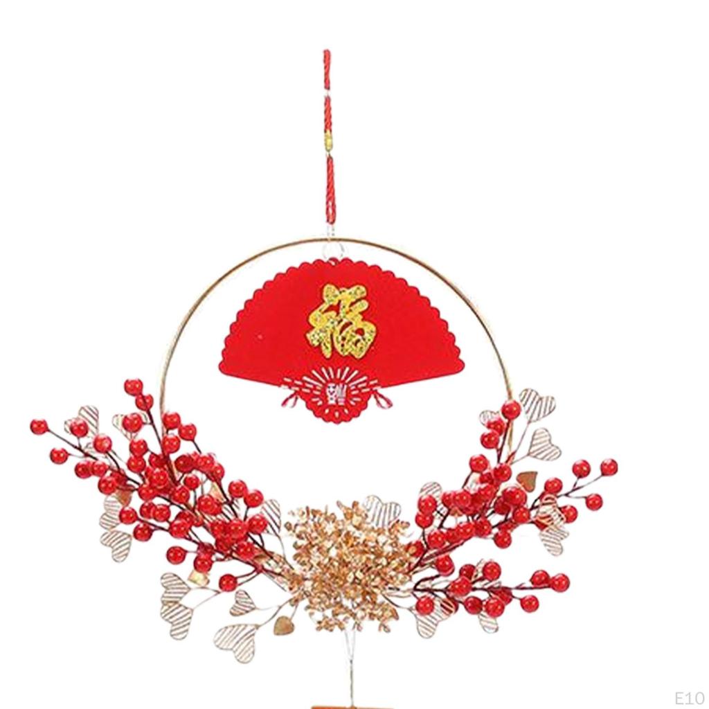 Chinese Year Hanging Decorations Adornment Door Wreath Ornament Pendant for Living Room