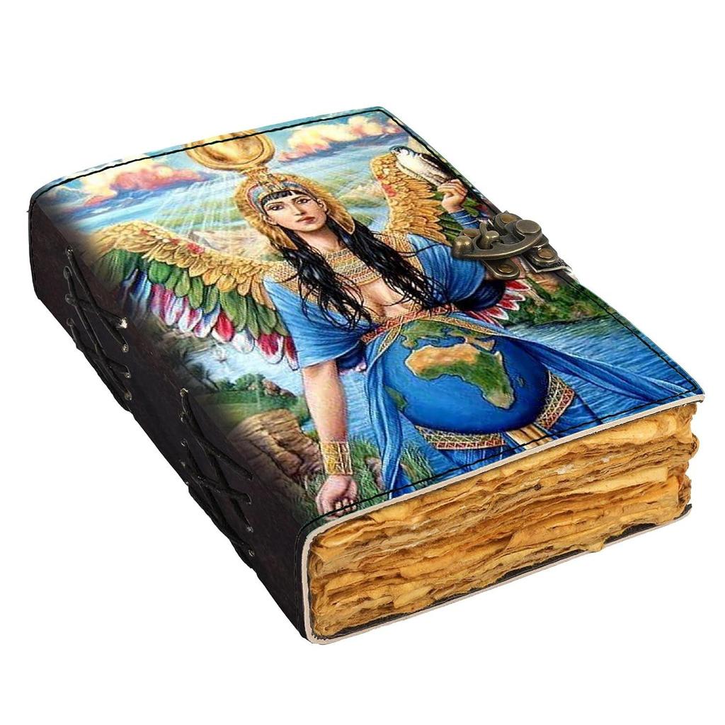 Leather Empaths Printed Diary Vintage Old Pages Diary for Office & Personal Use (7 X 5 Inch)