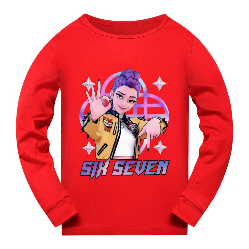 5232 Kids Girls Rumi Zoey Mira Super Star Print Long Sleeves T-Shirt