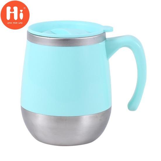 Hi 500ml Excellent Anti-slip Food Grade Silicone Ring Stylish Portable Thermal Mug Cup Kitchen Tools