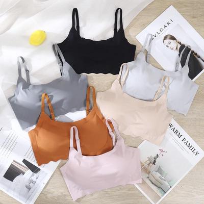 Nahtloser Ice Silk Wireless Camisole-BH der zweiten Generation für Übergrößen mit schönem Rücken-Design.