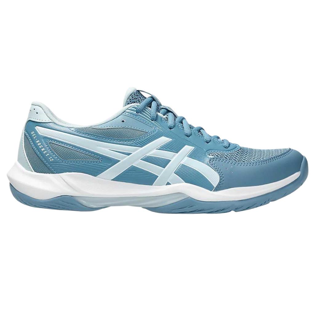 Asics Gel-Rocket 12 Mesh Round Toe Lace-Up Shock Absorbing Breathable Low-Top Volleyball Shoes Men sneaker 1071A116-401